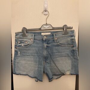 Mother Superior The Teaser Donut Roll Shorts in On My Knees